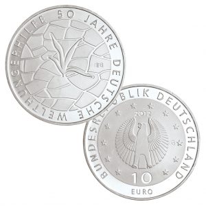 BRD 10 Euro 2012 50 Jahre Deutsche Welthungerhilfe