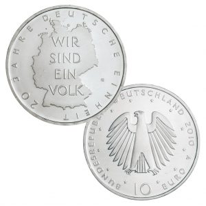 BRD 10 Euro 2010 20. Jahrestag der Deutschen Einheit