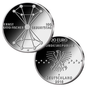 BRD 20 Euro 2018 100. Ge­burts­tag Ernst Ot­to Fi­scher, Copyright des Münzentwurf BVA