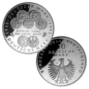 BRD 10 DM 1998 50. Jahrestag Deutsche Mark