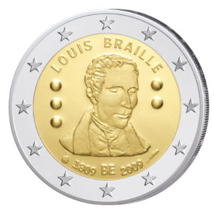 Belgien 2 Euro-Gedenkmünze 2009 – 200. Geburtstag Louis Braille