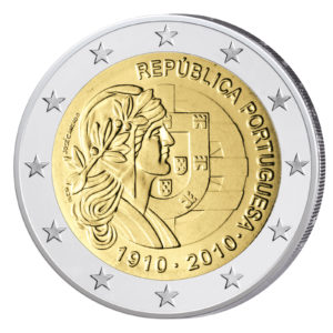 Portugal 2 Euro-Gedenkmünze 2010 – 100 Jahre Portugiesische Republik