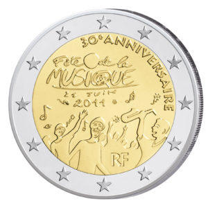 Frankreich 2 Euro-Gedenkmünze 2011 – 30 Jahre Fête de la Musique