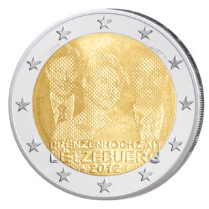 Luxemburg 2 Euro-Gedenkmünze 2012 - Hochzeit von Erbgroßherzog Guillaume und Stéphanie