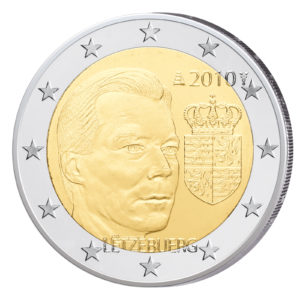 Luxemburg 2 Euro-Gedenkmünze 2010 – Wappen des Großherzogs