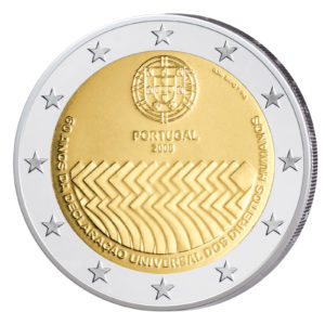 Portugal 2 Euro-Gedenkmünze 2008 - 60 Jahre Menschenrechte