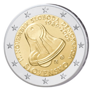 Slowakei 2 Euro-Gedenkmünze 2009 – 20. Jahrestag 17. November 1989