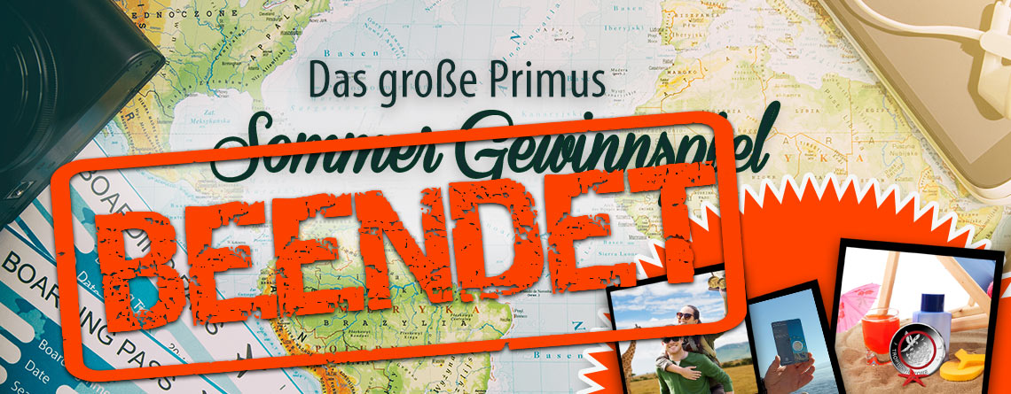 Das große Primus Sommer Gewinnspiel ist nun beendet. Herzlichen Dank für die Teilnahme!