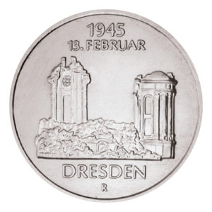 DDR 5 Mark 1985 40. Jahrestag Zerstörung Dresden