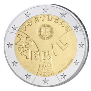 Portugal 2 Euro-Gedenkmünze 2014 - 40 Jahre Nelkenrevolution