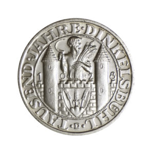 Weimarer Republik 3 Reichsmark 1928 „1.000 Jahre Dinkelsbühl“, J. 334