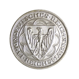 Wertseite der Münze 3 Reichsmark 1931 Weimarer Republik 300. Jahrestag des Brands von Magdeburg