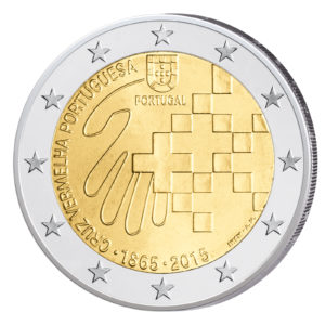 Portugal 2 Euro-Gedenkmünze 2015 - 150 Jahre Portugiesisches Rotes Kreuz