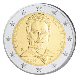 San Marino 2 Euro-Sondermünze 2014 - 90. Todestag von Giacomo Puccini