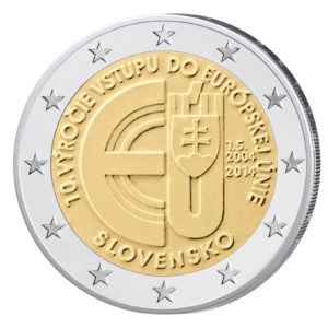 Slowakei 2 Euro-Gedenkmünze 2014 - 10 Jahre Beitritt EU