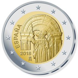 Spanien 2 Euro-Gedenkmünze 2018 „UNESCO Welterbe in Spanien – Santiago de Compostela“