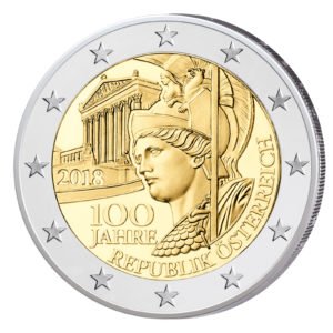 Österreich 2 Euro-Gedenkmünze 2018 „100 Jahre Republik Österreich“