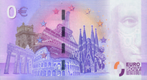 Rückseite der 0 Euroscheine zum Reformationsjubiläum 2017, Gottes Gnade gibt es umsonst - Souvenir