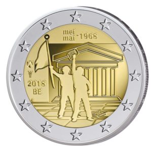 Belgien 2 Euro-Gedenkmünze 2018 „50. Jahrestag Mai 1968“