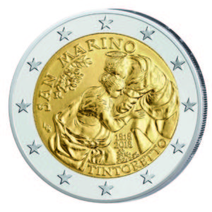 San Marino 2 Euro-Gedenkmünze 2018 „500. Geburtstag von Jacopo Tintoretto“