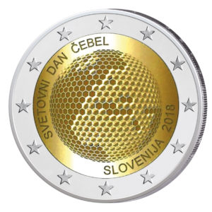 Slowenien 2 Euro-Gedenkmünze 2018 „Weltbienentag“