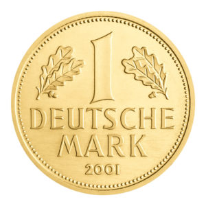 Goldmark zum Abschied der Deutschen Mark