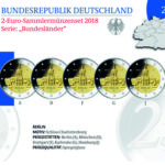 Ursprünglicher Entwurf: BRD 2 Euro-Gedenkmünzenset 2018 Spiegelglanz