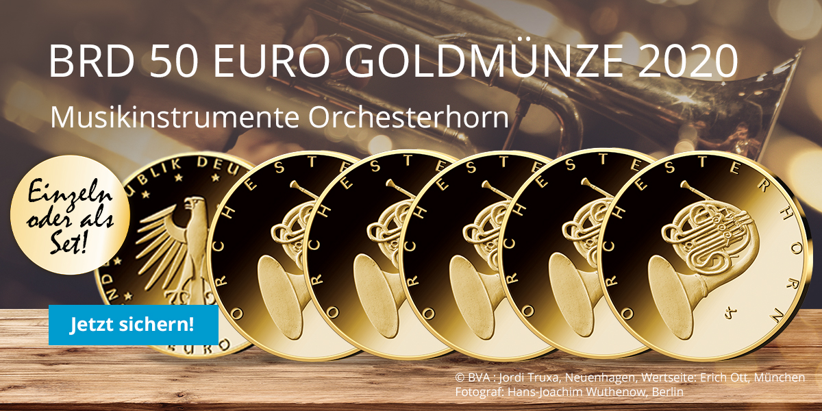 Rund um die BRD 50 Euro-Goldmünze 2020 „Orchesterhorn“: Wissenswertes zum deutschen Instrumentenbau.