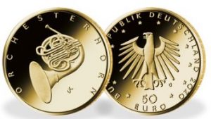 50 Euro Goldmünze 2020 Deutschland Orchesterhorn