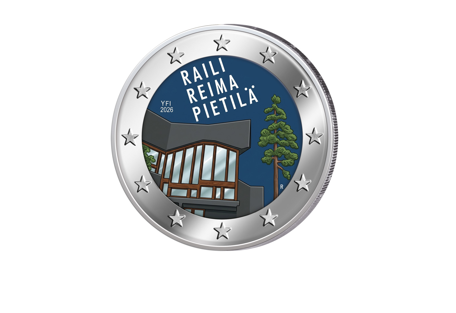 2 Euro 2026 Finnland Raili und Reima Pietilä mit Farbapplikation