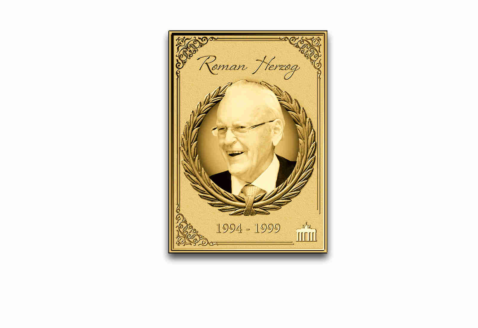 Goldmünzbarren Bundespräsident Roman Herzog 999/1000 Gold