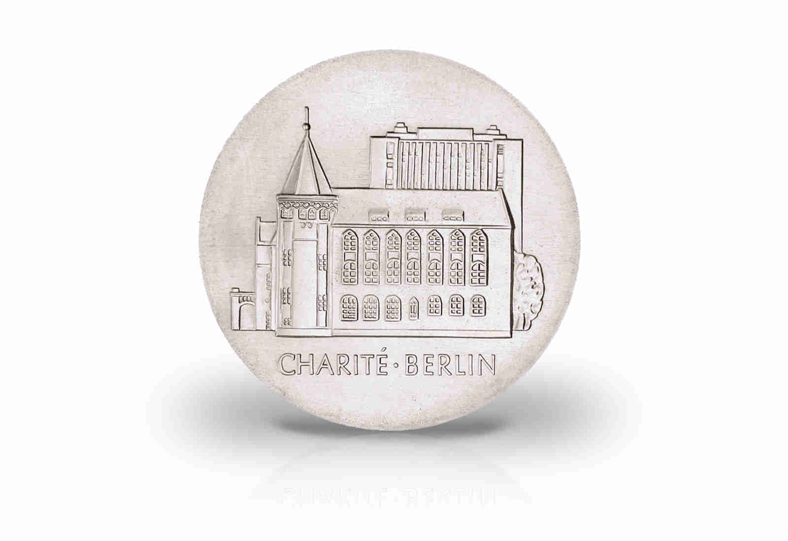 10 Mark Gedenkmünze 1986 DDR Charite in Berlin Jaeger-Nr. 1612