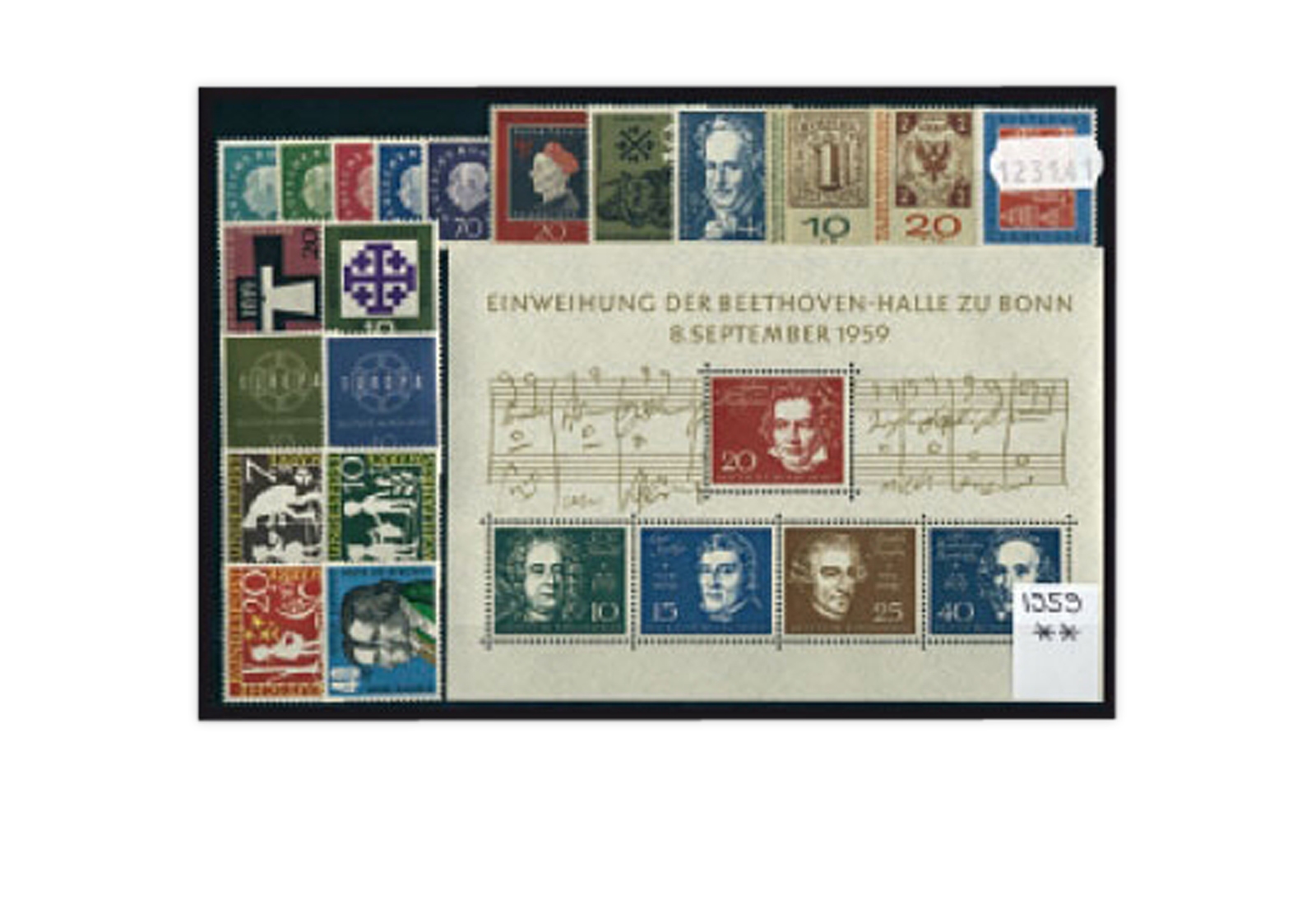 BRD Jahrgang 1959 Mi.Nr. 302-325 postfrisch