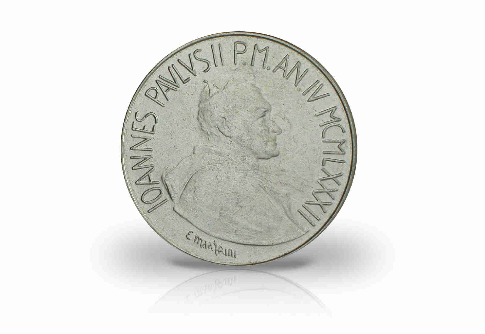 50 Lire 1982 Vatikan Papst Johannes Paul II. Mutterschaft