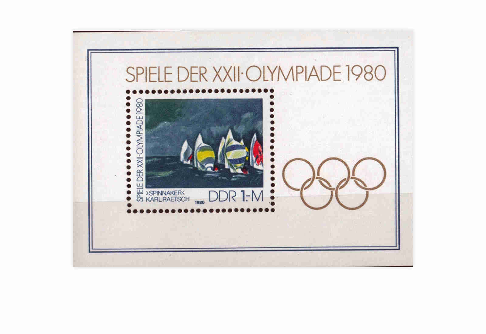 DDR Block 60 XXII Olympiade 1980 postfrisch