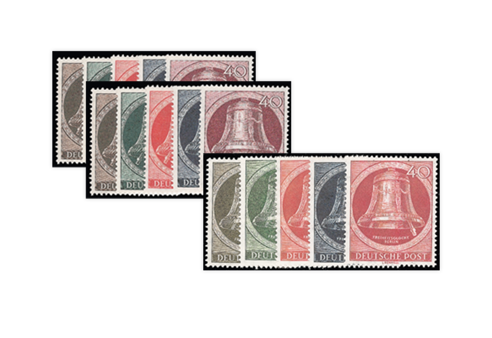Berliner Glockensätze postfrisch Michel 75/9, 82/6 und 101/5