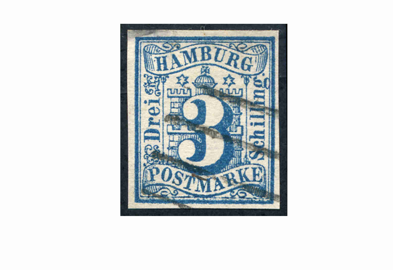 Hamburg Mi.Nr. 4 gest.