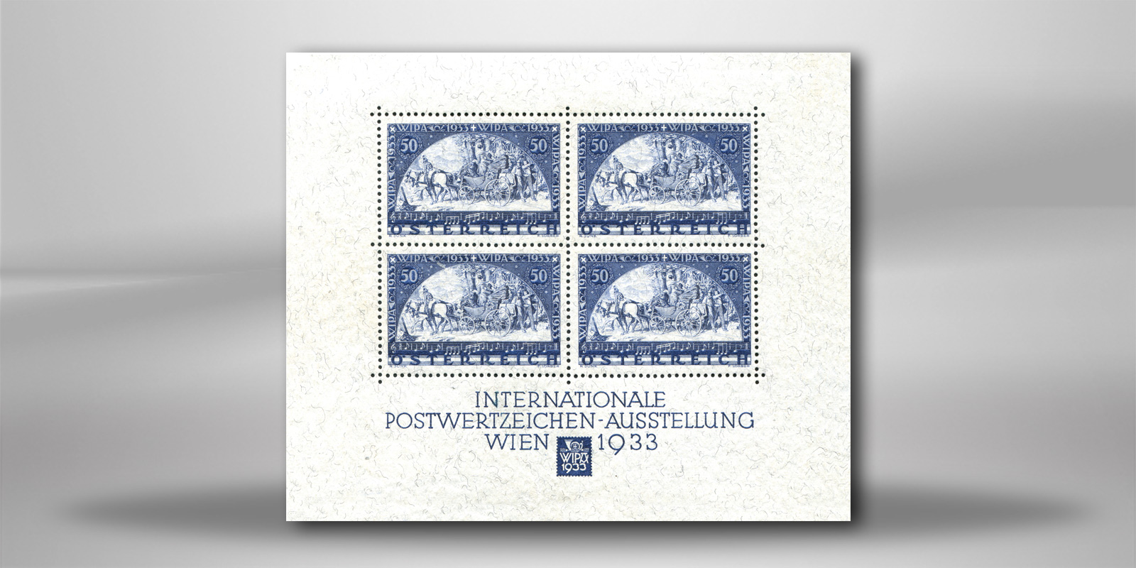 Briefmarken WIPA Block Österreich 1933 Block 1 postfrisch