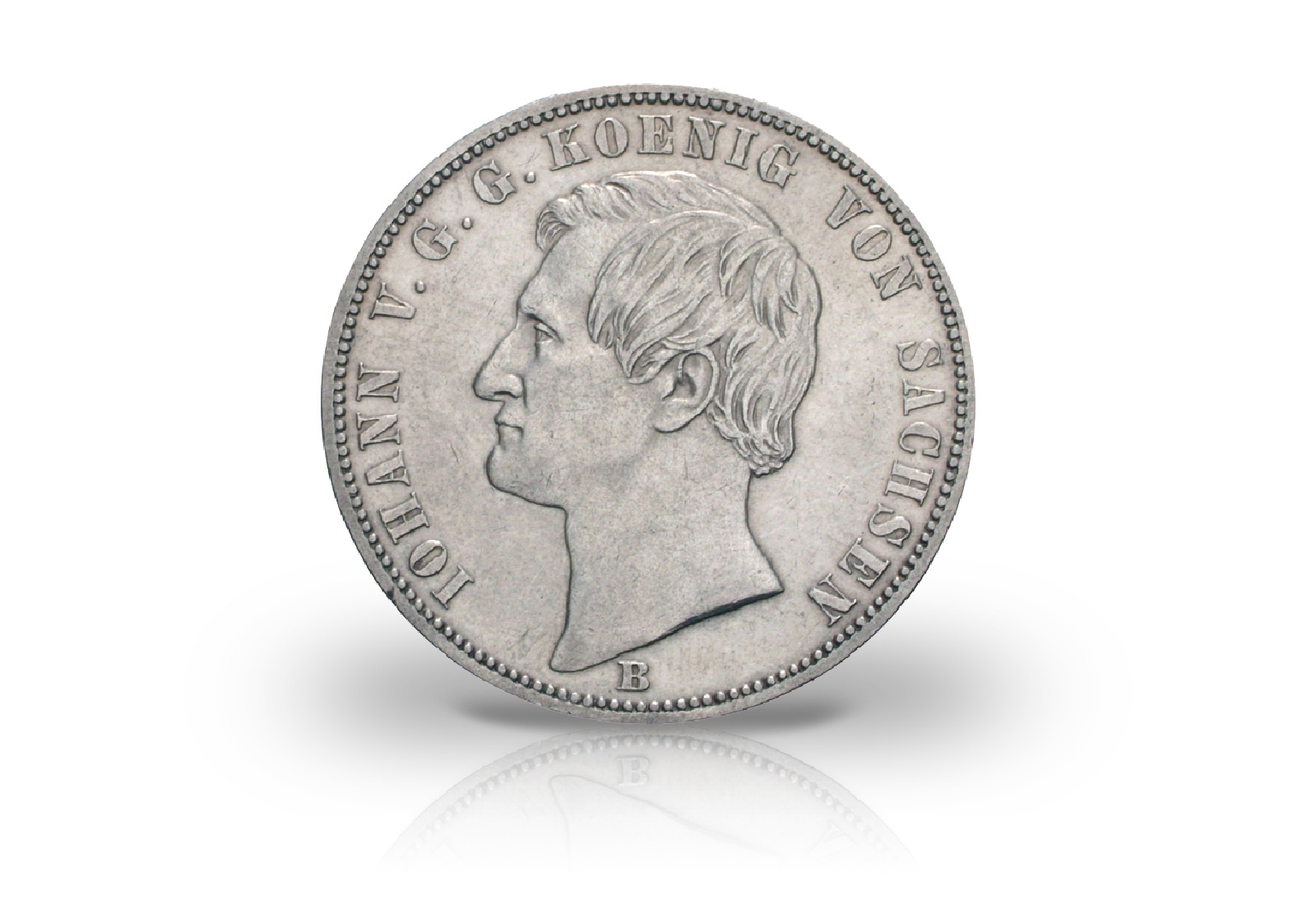 Siegestaler 1871 Königreich Sachsen Johann Thun 351