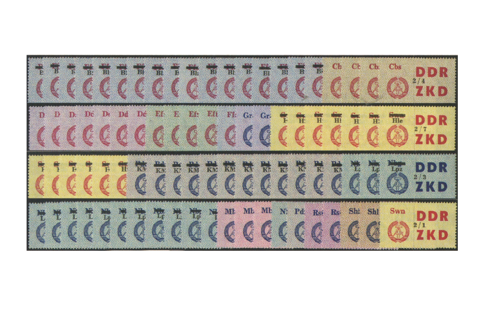 DDR Laufkontrollzettel 1964 Dienst C 46/60 gestempelt