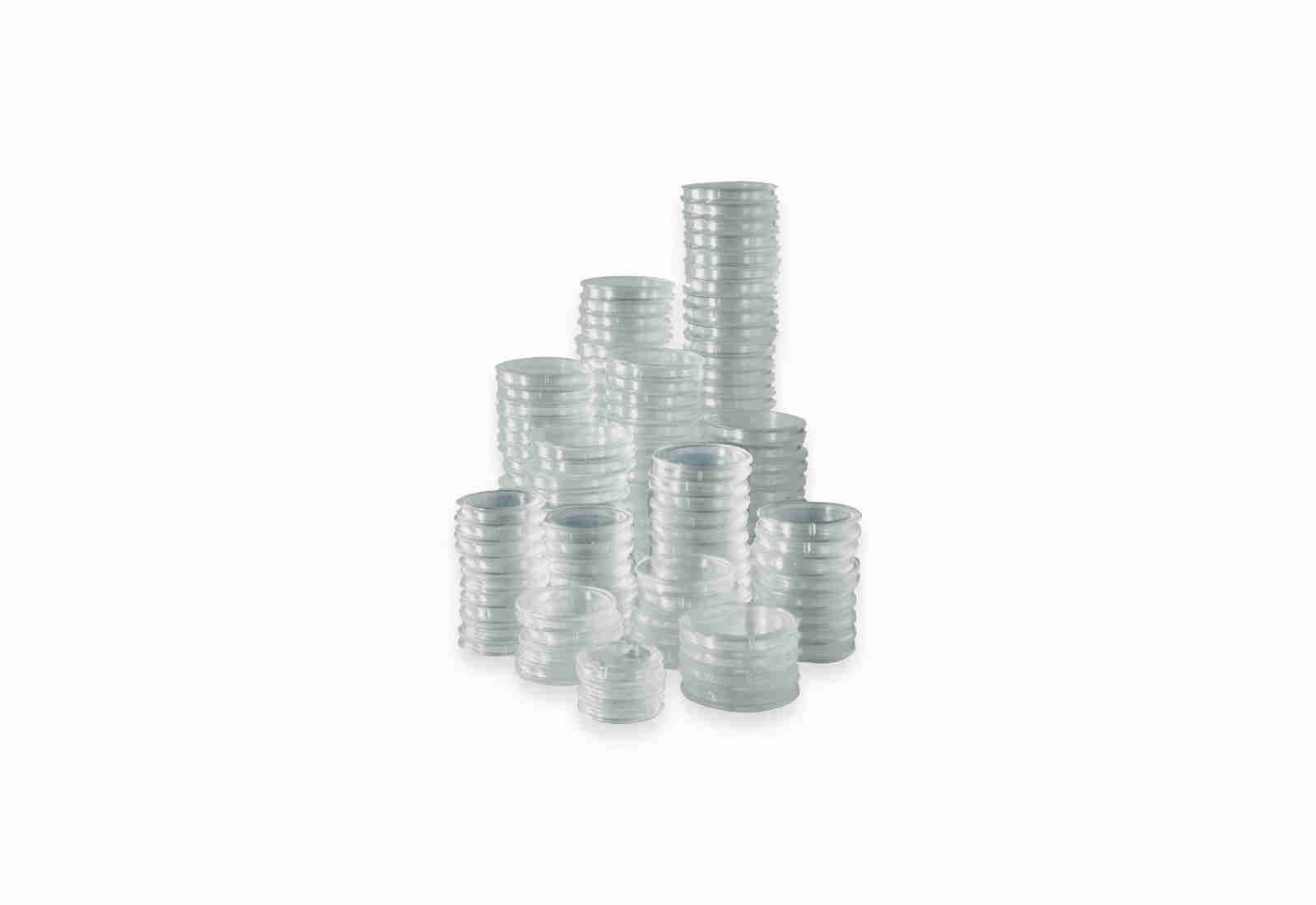 [27 mm] SAM 25 Münzkapseln für 5 Euro mit Polymerring