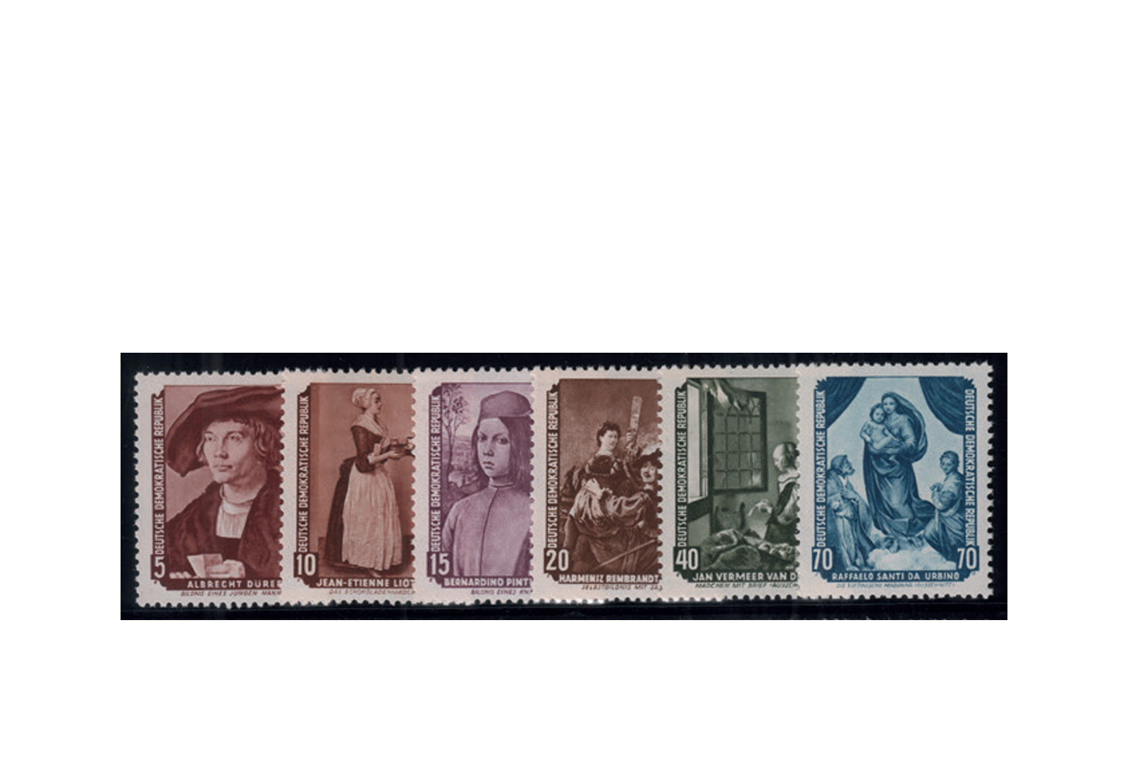 DDR Michel-Nr. 504/509 postfrisch Dresdner Gemäldegalerie