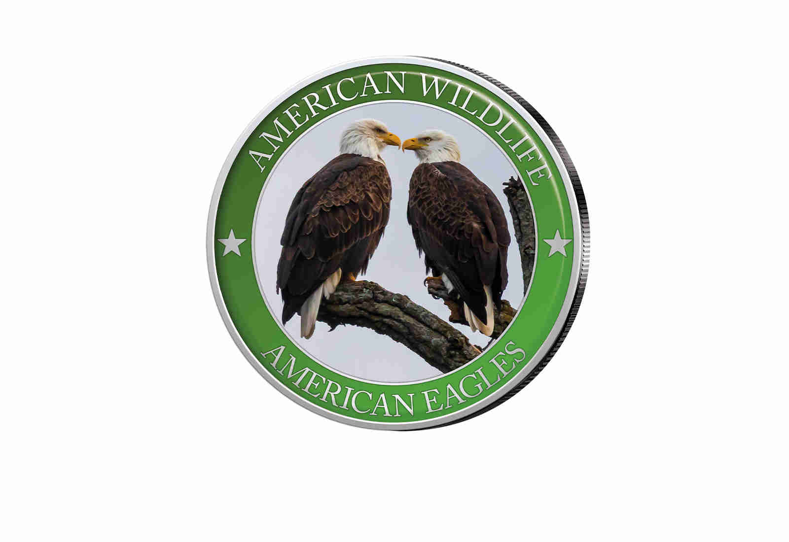 1/2 Dollar USA American Eagle Serie American Wildlife mit Farbapplikation