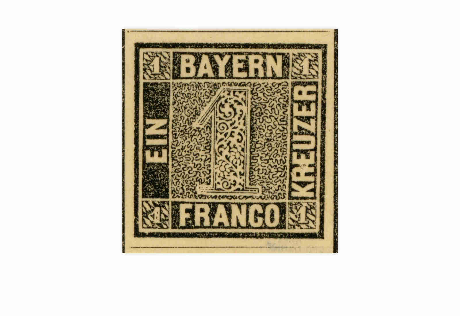 Faksimile Bayern Schwarzer Einser