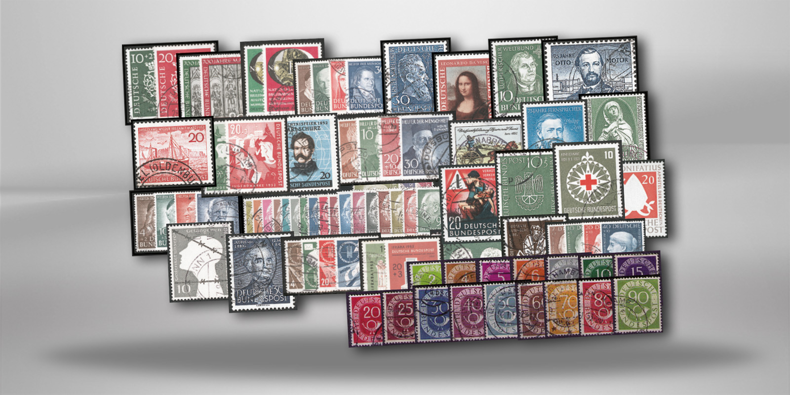 BRD Jahrgang 1950-1954 gestempelt