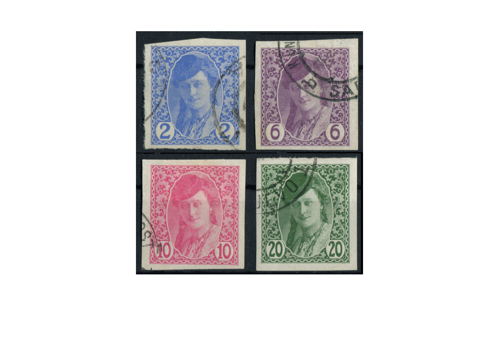 Bosnien und Herzegowina Zeitungsmarken 1913 Michel Nr. 85/88 gestempelt