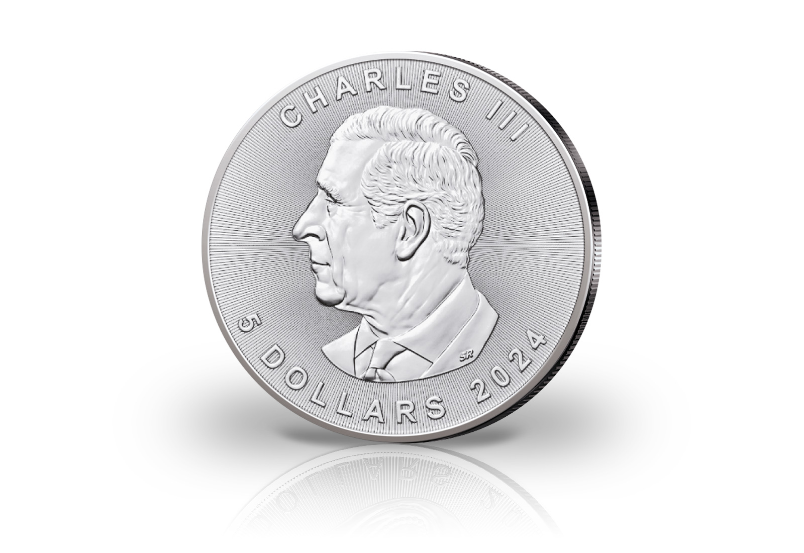 Maple Leaf 1 oz Silber Jahrgang unserer Wahl Kanada mit Farbmotiv Dickhornschaf