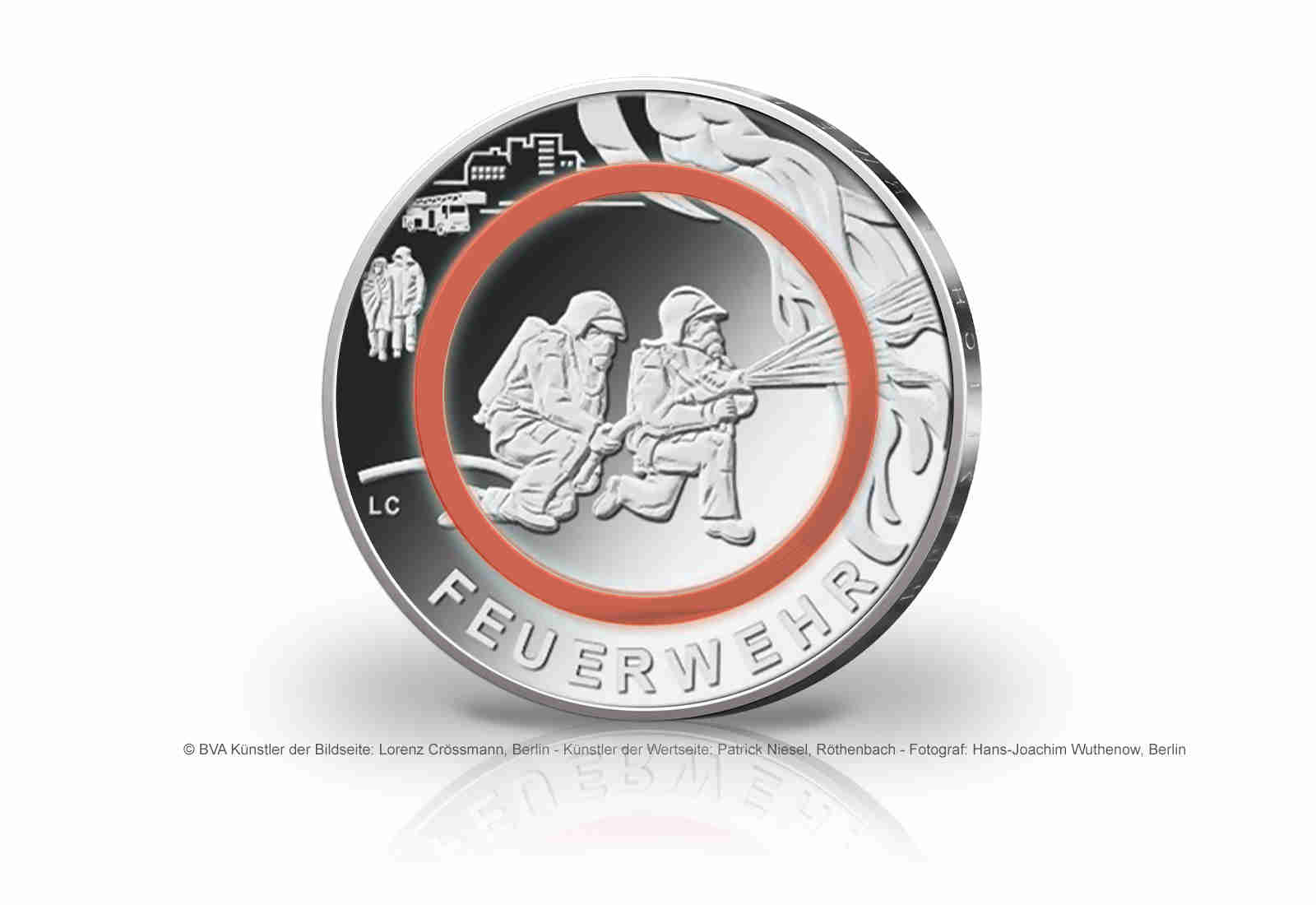 10 Euro 2023 Deutschland Feuerwehr-Im Dienst der Gesellschaft Prägestätte unserer Wahl st