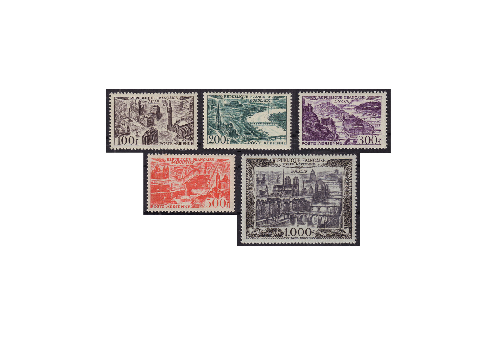 Briefmarken Frankreich Republik 1870 bis heute Michel-Nr. 861 bis 865 postfrisch