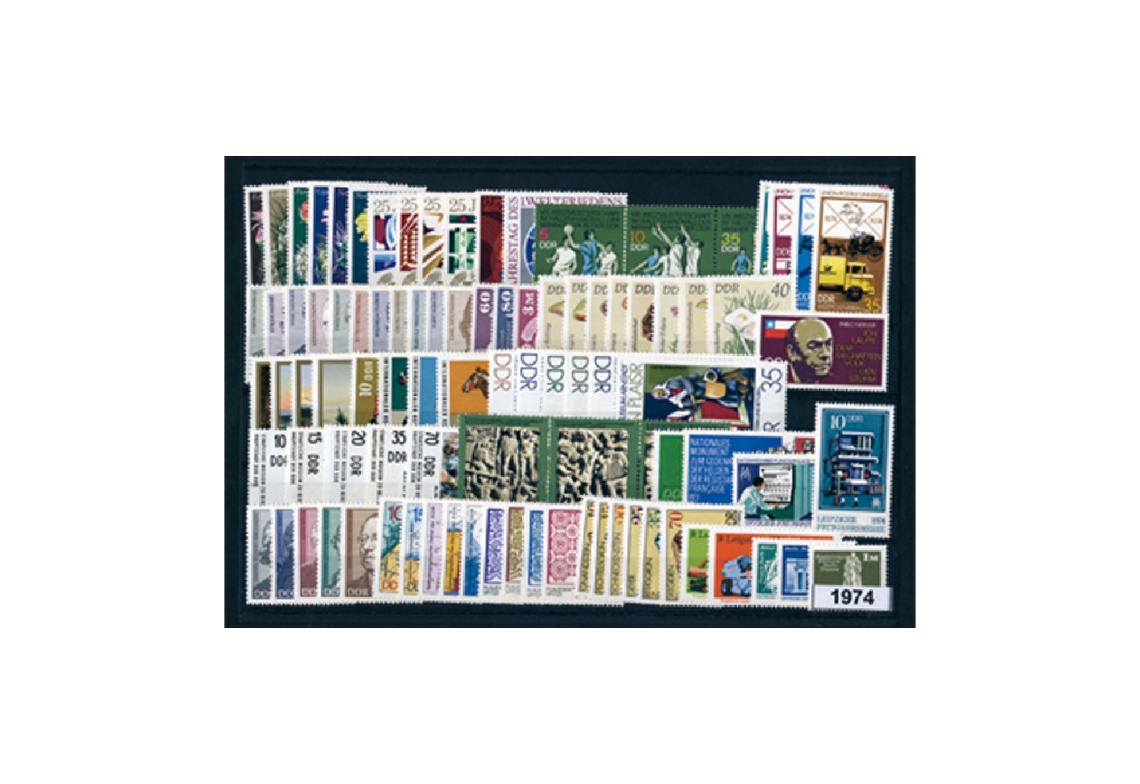 Briefmarken DDR Jahrgang 1974 Michel-Nr. 1907-2011 gestempelt